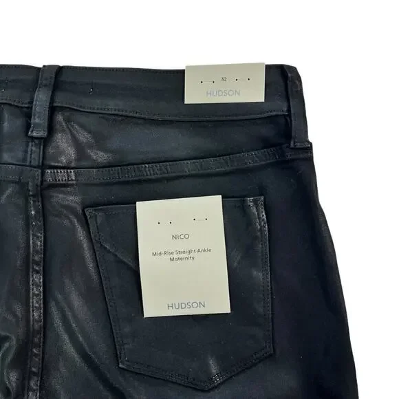 New Women’s Hudson Jeans Maternity Nico Straight Ankle Jeans Size 32 - Picture 8 of 12